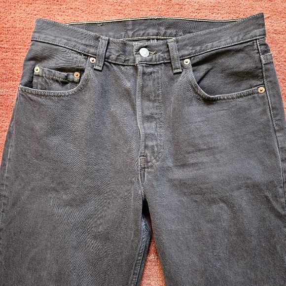 Levi's 501 Vintage 90's Brown Button Fly Denim Jeans Made In Canada W31 L36 - Picture 6 of 11